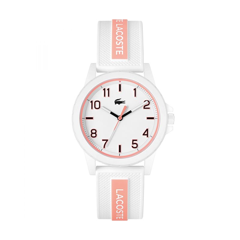 Montre enfant lacoste rider silicone blanc et rose - juniors - edora Montre enfant lacoste rider silicone blanc et rose - juniors - edora