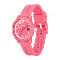 Montre enfant lacoste kids 12.12 silicone rose - juniors - edora - 1
