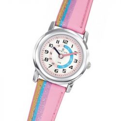 Montre enfant certus junior cuir multicolore - pedagogiques - edora - 1