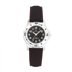 Montre enfant certus junior cuir noir - juniors - edora - 0