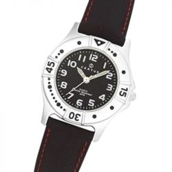 Montre enfant certus junior cuir noir - juniors - edora - 1