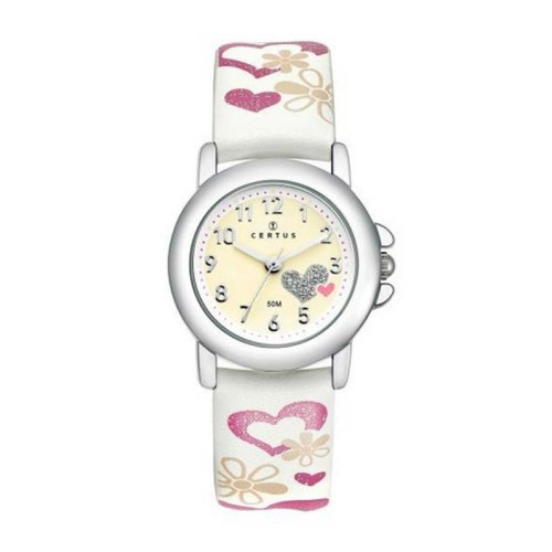 Montre Enfant CERTUS JUNIOR Cuir Blanc