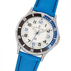 Montre enfant certus junior cuir bleu - juniors - edora - 1