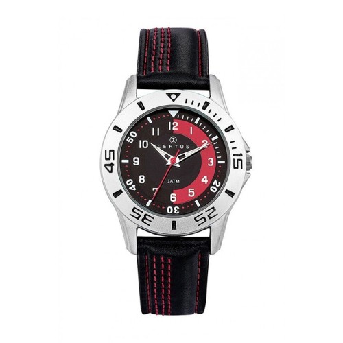 Montre Enfant CERTUS JUNIOR Cuir Noir