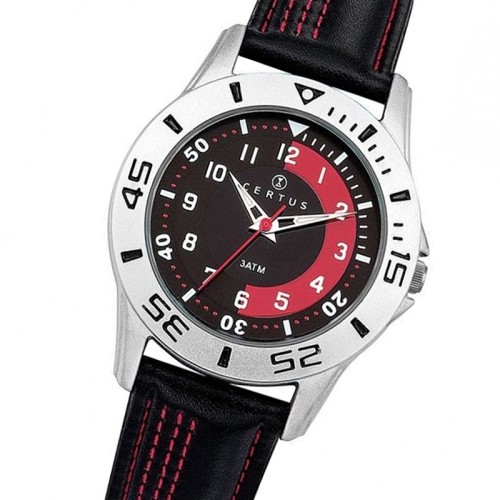 Montre Enfant CERTUS JUNIOR Cuir Noir