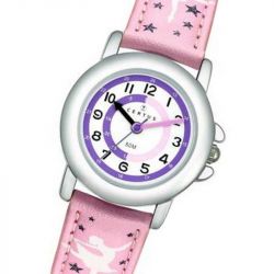 Montre enfant certus junior cuir rose - pedagogiques - edora - 1