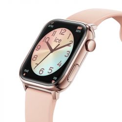Montre connectée femme ice watch smart 2.0 rose-gold silicone rose - connectees - edora - 2