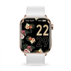Montre connectée femme ice watch smart 2.0 rose-gold silicone blanc - connectees - edora - 0