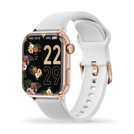 Montre Connectée Femme ICE WATCH SMART 2.0 ROSE-GOLD Silicone Blanc