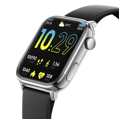 Montre connectée homme ice watch smart 2.0 silver silicone noir – connectées