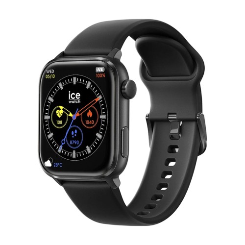 Montre Connectée Homme ICE WATCH SMART 2.0 BLACK Silicone Noir
