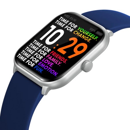 Montre connectée homme ice watch smart 1.0 silver silicone bleu et silicone noir – connectées