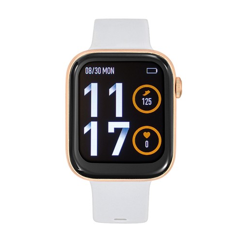 Montre Mixte Connectée TEKDAY DORE ROSE Silicone Blanc