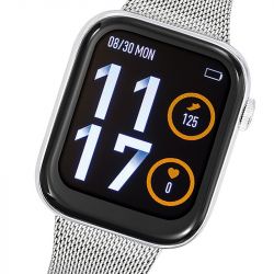 Montre mixte connectée tekday argent acier argenté - montre connectée homme & femme - - connectees - edora - 1