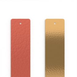 Cuir manchette 25mm les georgettes pamplemousse golden hour - accessoires-les-georgettes - edora - 0