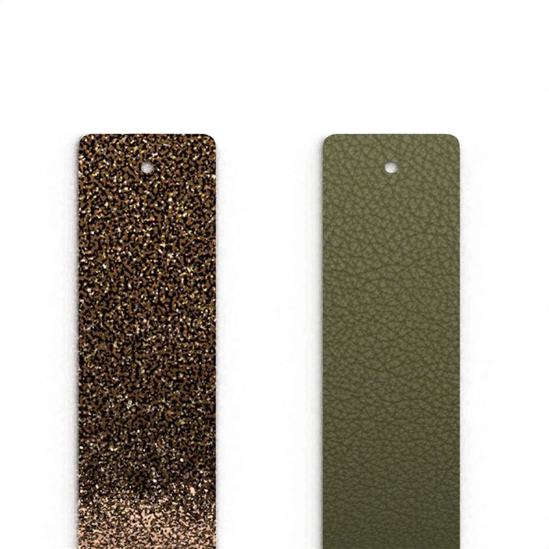 Cuir manchette 25mm les georgettes bronze paillettes/vert de gris 702755199ep000 - accessoires-les-georgettes - edora