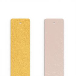 Cuir manchette 25mm les georgettes rose clair vernis citron - cuirs - edora - 0