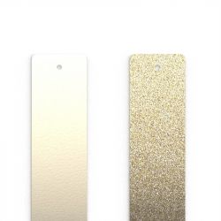 Cuir manchette 25mm les georgettes crème/paillettes dorées 702755199c4000 - cuirs - edora - 0