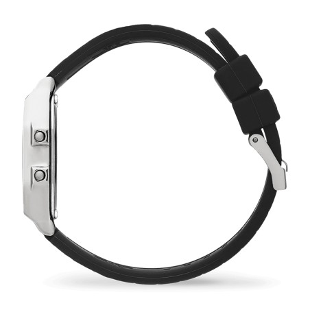 Montre digitale femme s ice watch digit retro silver silicone black – digitales