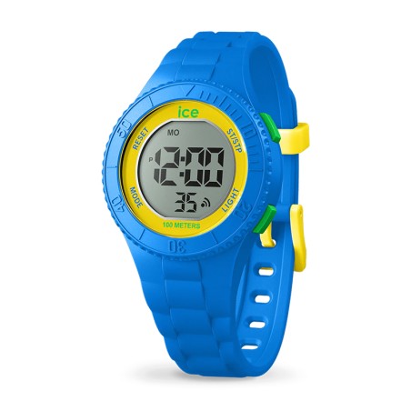 Montre digitale enfant s ice watch digit silicone blue yellow green – junior