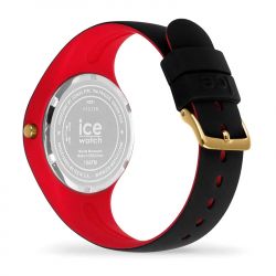 Montre femme s ice watch loulou black glitter chic silicone noir et rouge - analogiques - edora - 2
