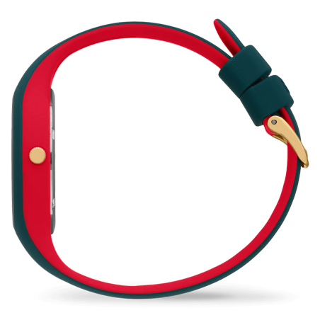 Montre femme s ice watch loulou verdigris silicone bleu et rouge – analogiques