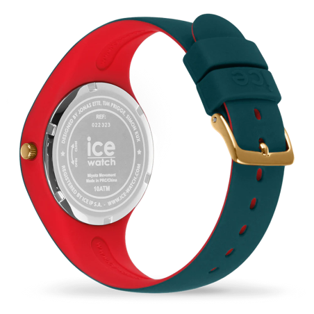 Montre femme s ice watch loulou verdigris silicone bleu et rouge – analogiques