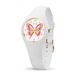 Montre enfant s ice watch fantasia butterfly lily silicone blanc - juniors - edora - 0