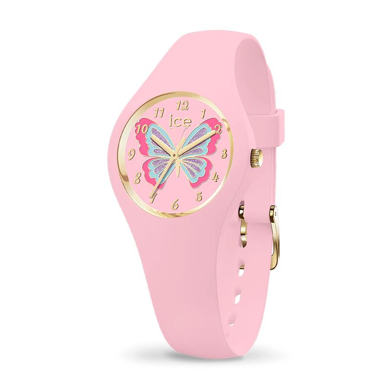 Montre enfant xs ice watch fantasia butterfly rosy silicone rose - juniors - edora