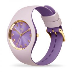 Montre femme s ice watch duo chic silicone violet - analogiques - edora - 1