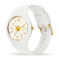 Montre femme s ice watch flower sunlight daisy silicone blanc - analogiques - edora - 1