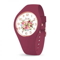 Montre femme s ice watch flower anemone bouquet silicone rouge - analogiques - edora - 0