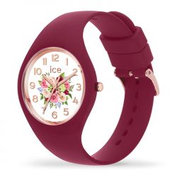 Montre femme s ice watch flower anemone bouquet silicone rouge - analogiques - edora - 1