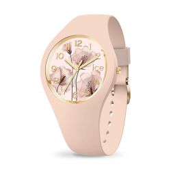 Montre femme s ice watch flower pink aquarel silicone rose - analogiques - edora - 0