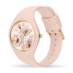 Montre femme s ice watch flower pink aquarel silicone rose - analogiques - edora - 1