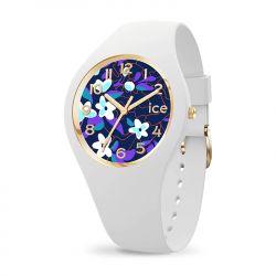 Montre femme s ice watch flower digital purple silicone blanc - analogiques - edora - 0