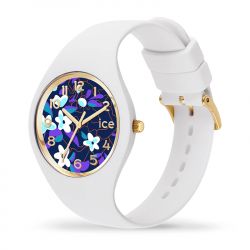 Montre femme s ice watch flower digital purple silicone blanc - analogiques - edora - 1