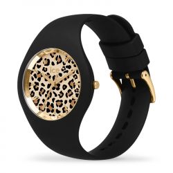 Montre femme s ice watch leopard silicone noir - analogiques - edora - 1