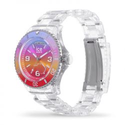 Montre femme m ice watch clear sunset energy plastique transparent - montres-femme - edora - 1