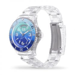 Montre femme m ice watch clear sunset turquoise plastique transparent - montres-femme - edora - 1