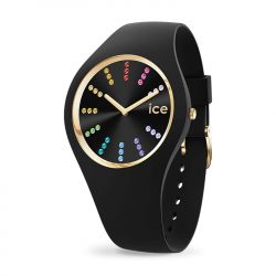 Montre femme s ice watch cosmos rainbow silicone noir - analogiques - edora - 0