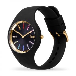 Montre femme s ice watch cosmos rainbow silicone noir - analogiques - edora - 1