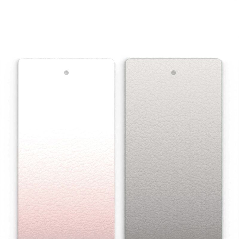 Cuir manchette 40mm les georgettes rose clair gris - cuirs - edora