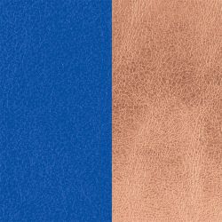 Cuir manchette 8mm les georgettes bleu outremer rose sirène - cuirs - edora - 1