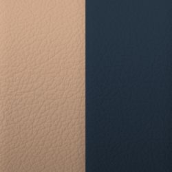 Cuir manchette 8mm les georgettes poudre ombrée bleutée - cuirs - edora - 1