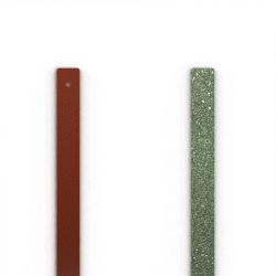 Cuir manchette 8mm les georgettes noisette anis pailleté - cuirs - edora - 0