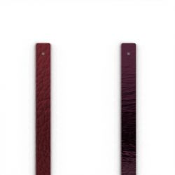 Cuir manchette 8mm les georgettes cassis mure nacrée - cuirs - edora - 0