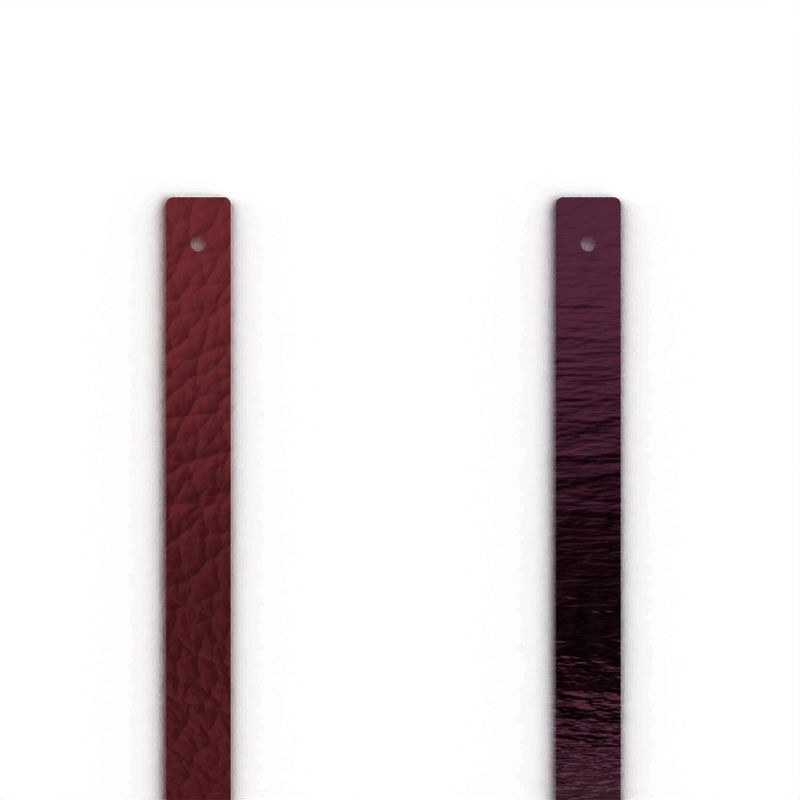 Cuir manchette 8mm les georgettes cassis mure nacrée - cuirs - edora Cuir manchette 8mm les georgettes cassis mure nacrée - cuirs - edora