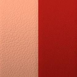 Cuir manchette 8mm les georgettes barbe à papa rouge acidulé - cuirs - edora - 1