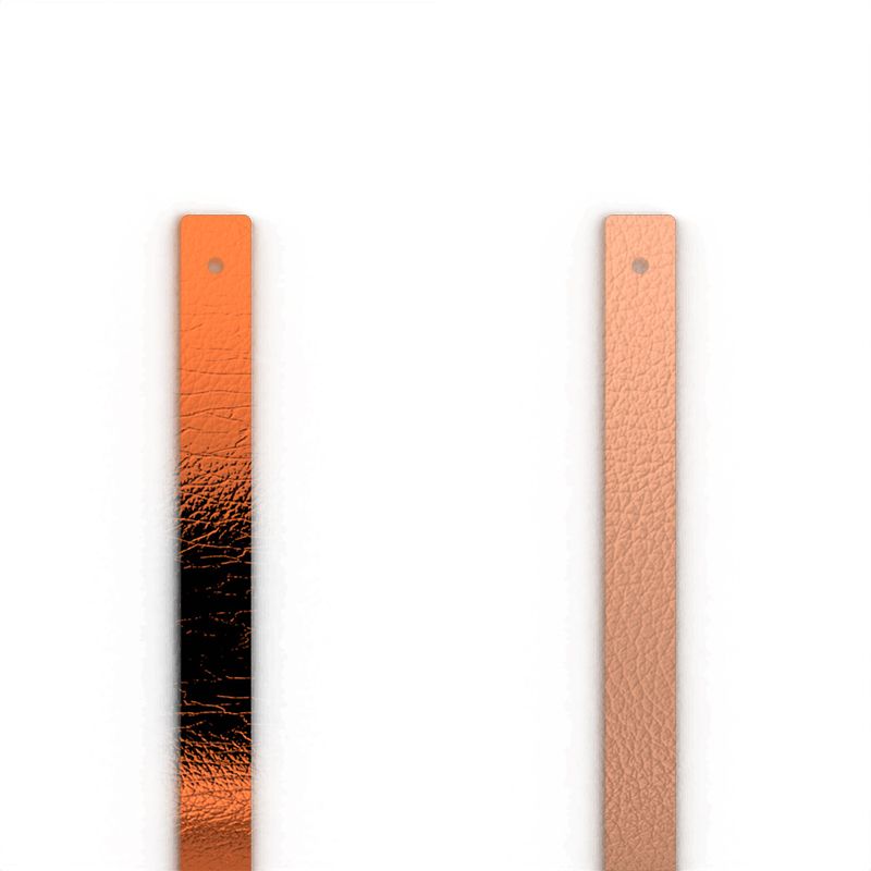 Cuir manchette 8mm les georgettes rouille métallisé rose opéra - cuirs - edora